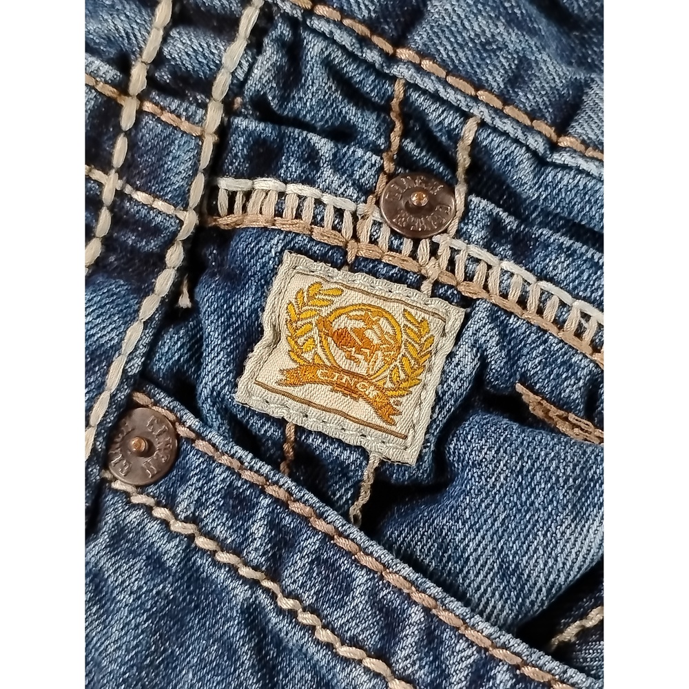Western Minimalist Cinch Ian Slim Bootcut Jeans 38x34 Cotton Denim Workwear - Picture 5 of 8